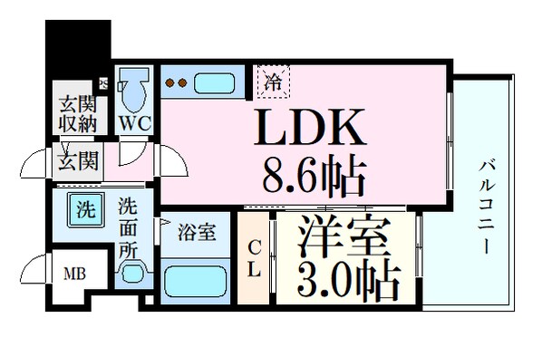 S-RESIDENCE舟入本町の物件間取画像